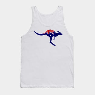 Australian Flag Kangaroo Tank Top